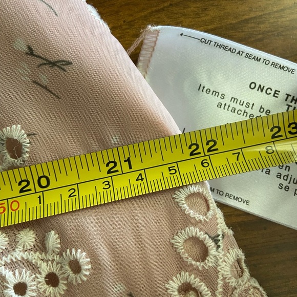 Dress the Population Women's River Fit & Flare Midi Dress Blush Multi Eyelet XXL - Picture 16 of 16